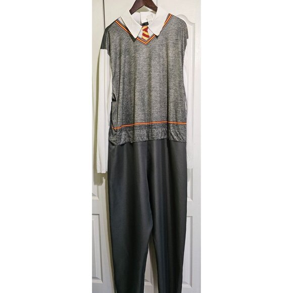 Harry Potter Gryffindor Costume Mens XXL Robe Outfit Sorting Hat Wand Lantern - Picture 6 of 15